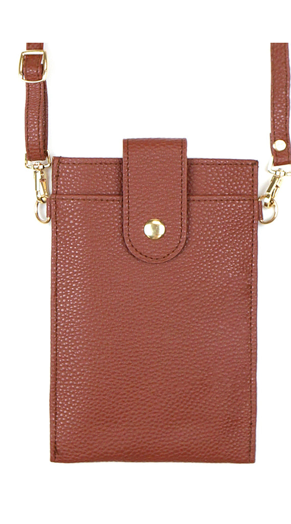 SOLID WALLET & PHONE CROSSBODY BAG