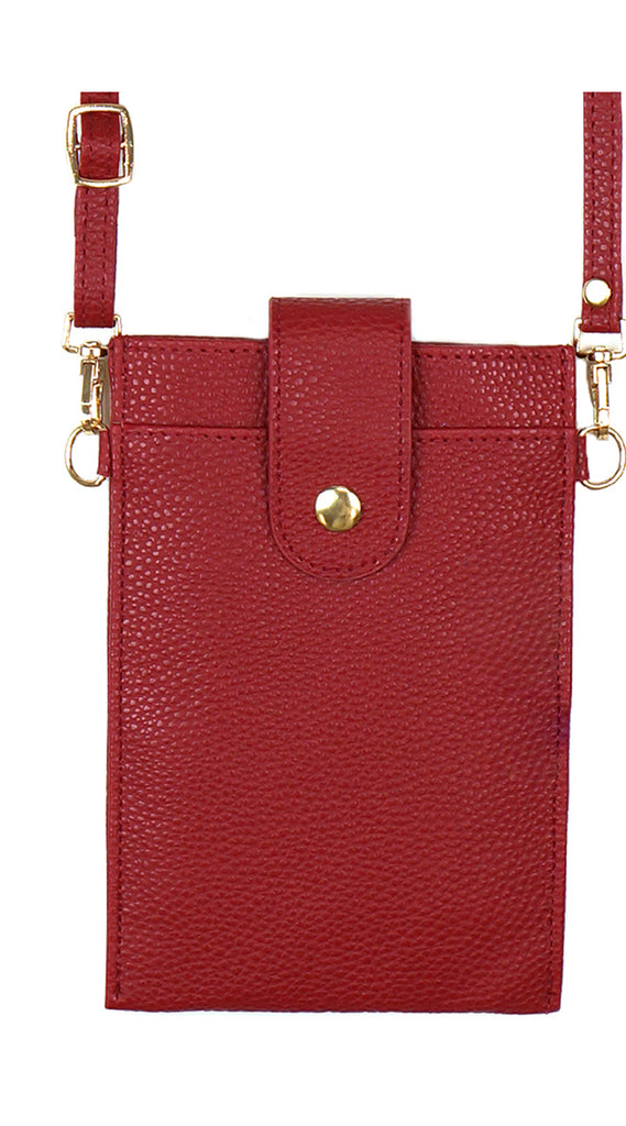 SOLID WALLET & PHONE CROSSBODY BAG