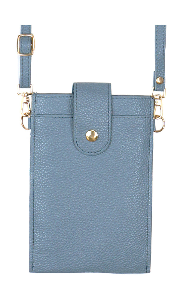 SOLID WALLET & PHONE CROSSBODY BAG