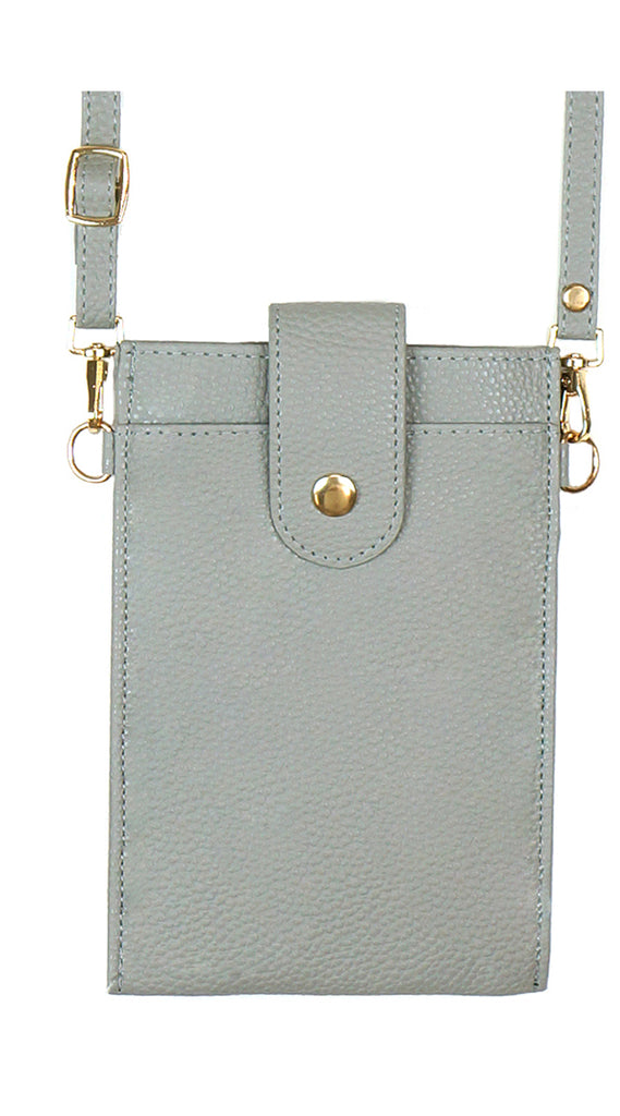 SOLID WALLET & PHONE CROSSBODY BAG
