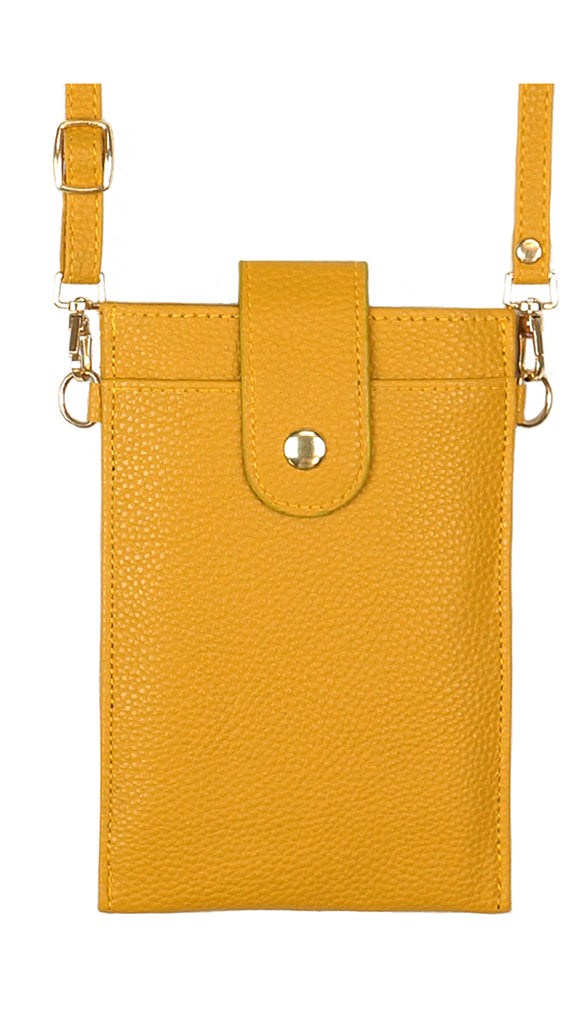 SOLID WALLET & PHONE CROSSBODY BAG