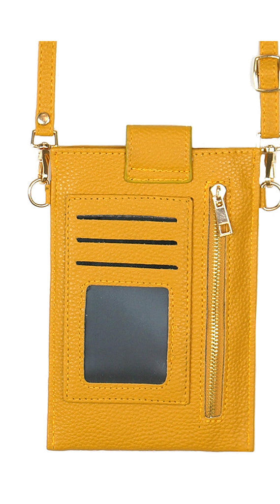 SOLID WALLET & PHONE CROSSBODY BAG