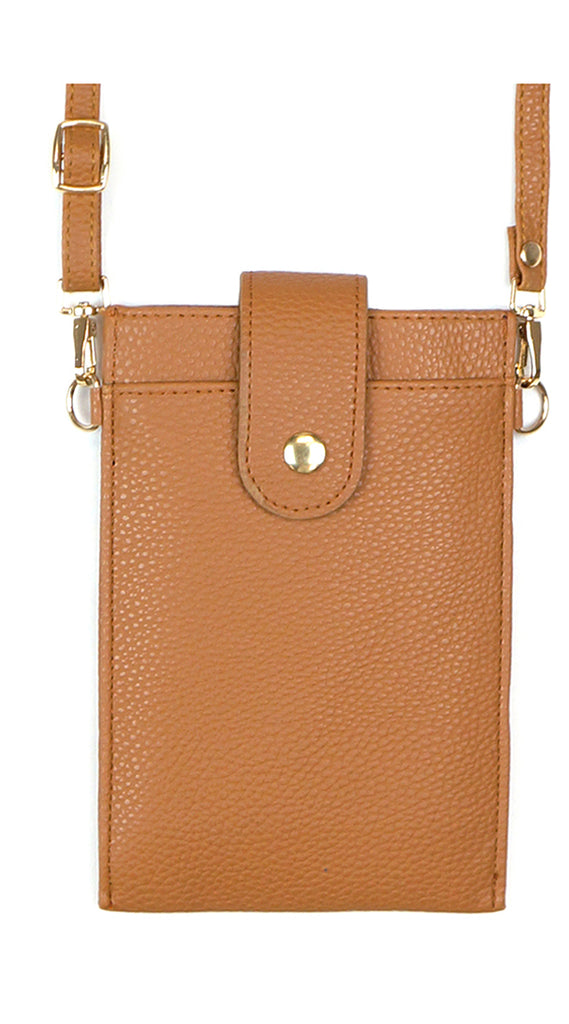 SOLID WALLET & PHONE CROSSBODY BAG