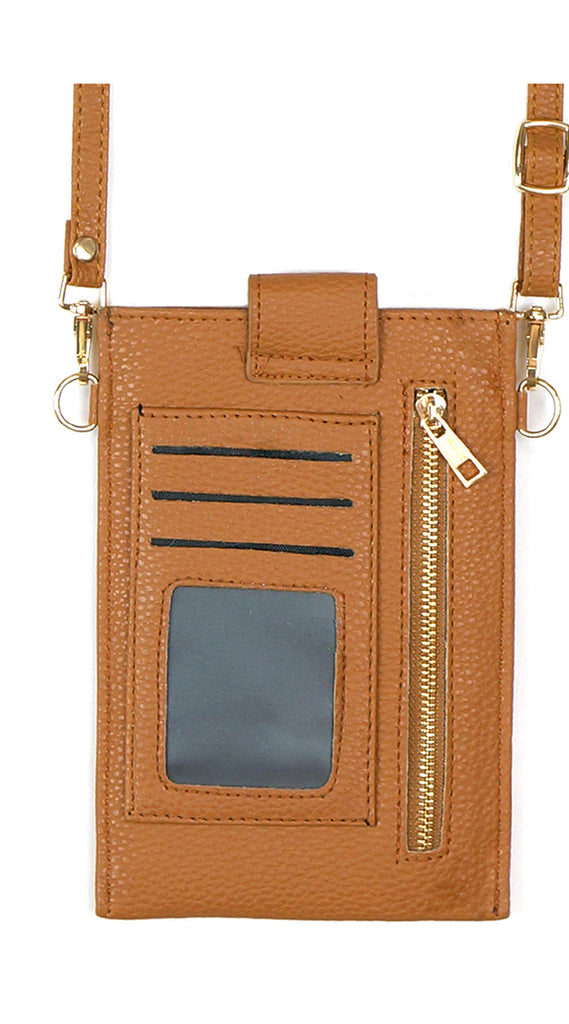 SOLID WALLET & PHONE CROSSBODY BAG