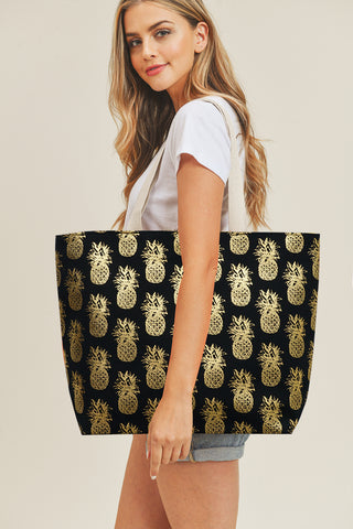 LEOPARD PRINTED TOTE BAG