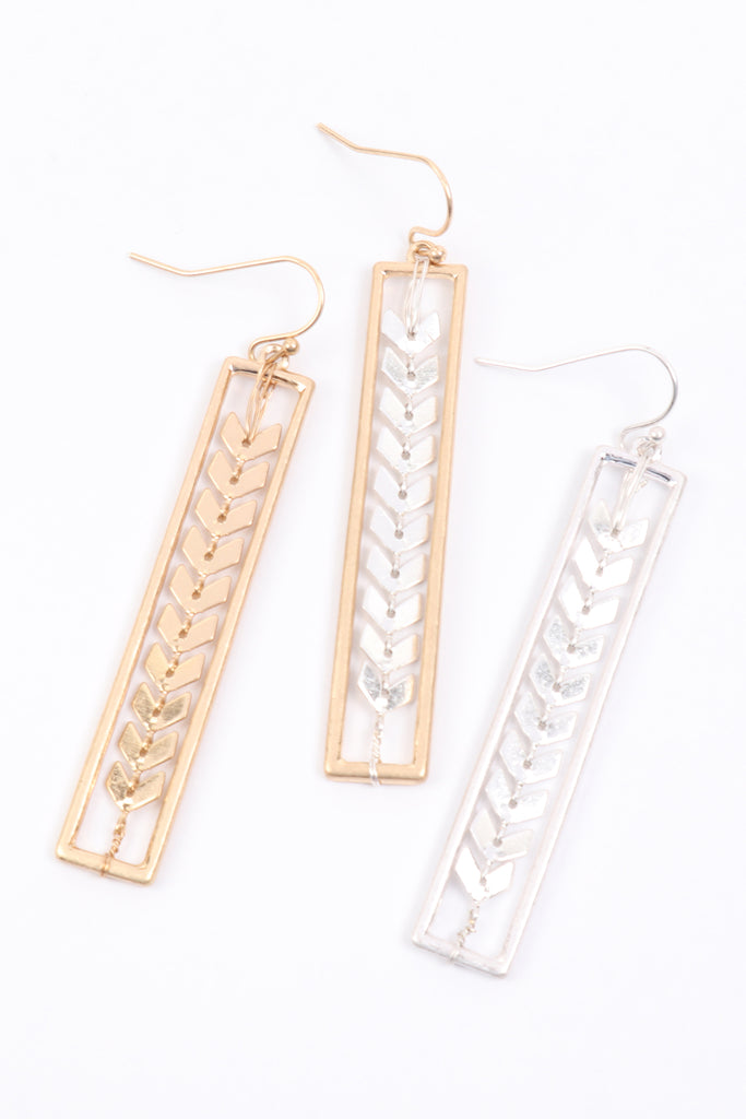 ME10280 - ARROWHEAD CHAIN EARRINGS