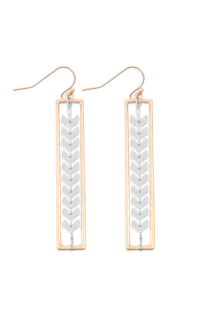 ME10280 - ARROWHEAD CHAIN EARRINGS