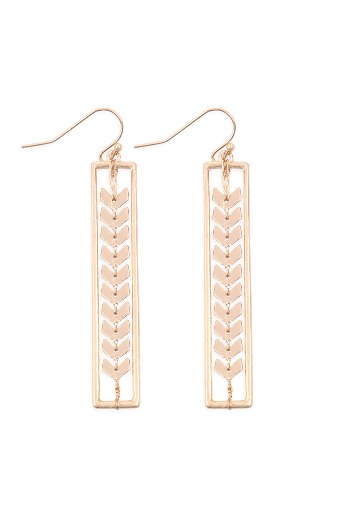 ME10280 - ARROWHEAD CHAIN EARRINGS