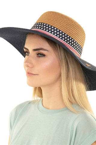 AMERICAN FLAG SUN HAT