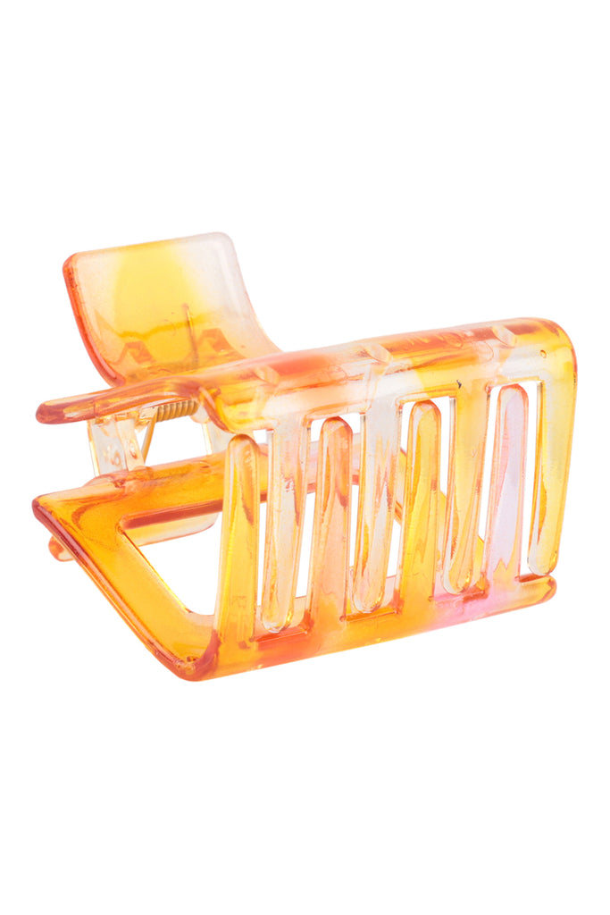 DYE RESIN SQUARE HAIR CLAW PIN HAIR ACCESSORIES