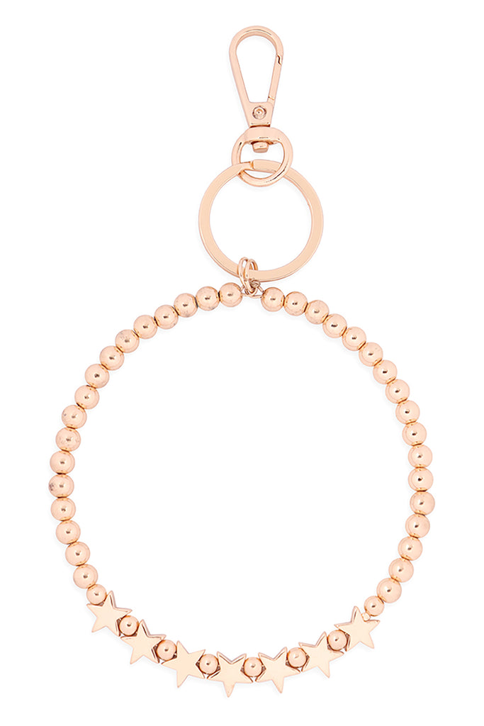 CCB STAR BEADS BRACELET KEYCHAIN