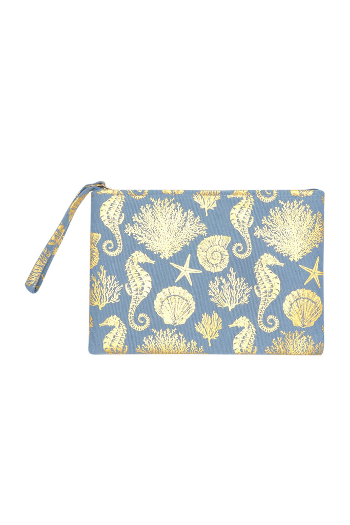 GOLD FOIL SEA LIFE POUCH