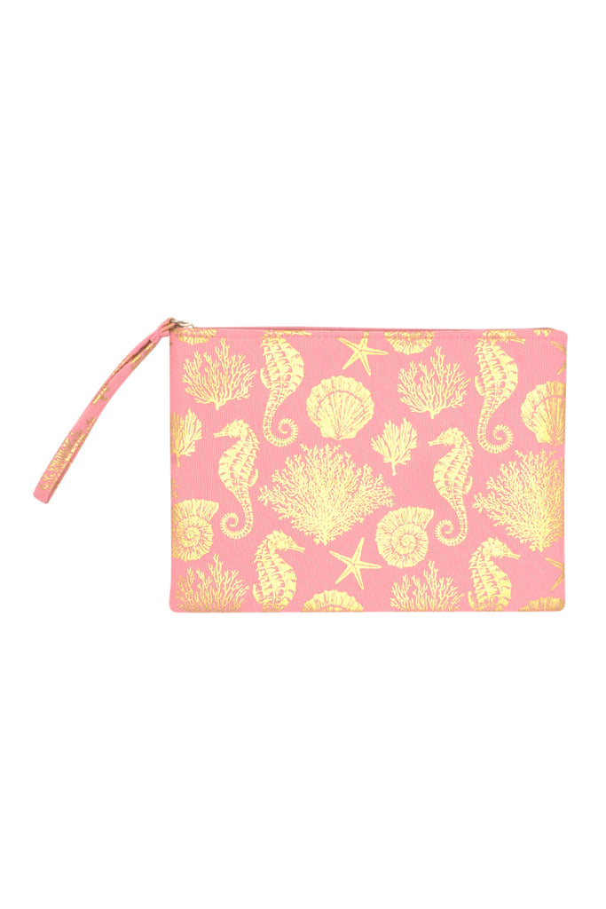 GOLD FOIL SEA LIFE POUCH