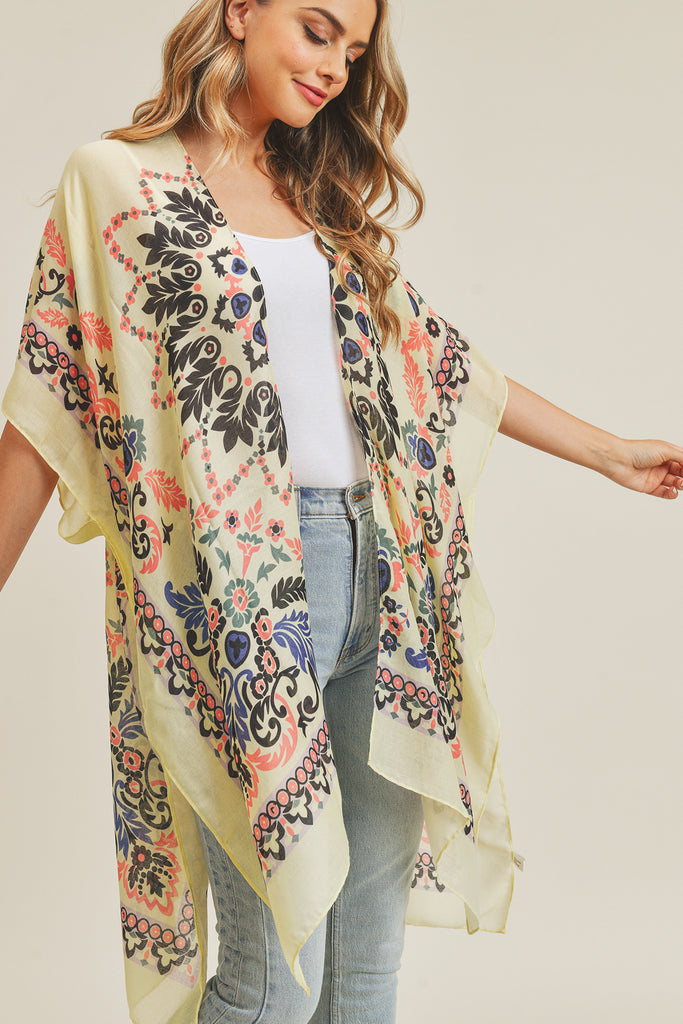 BOHEMIAN PRINT KIMONO