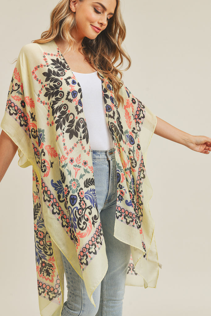 BOHEMIAN PRINT KIMONO