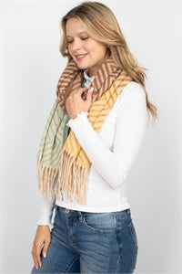 MS0205 - CHEVRON OBLONG WRAP SCARF