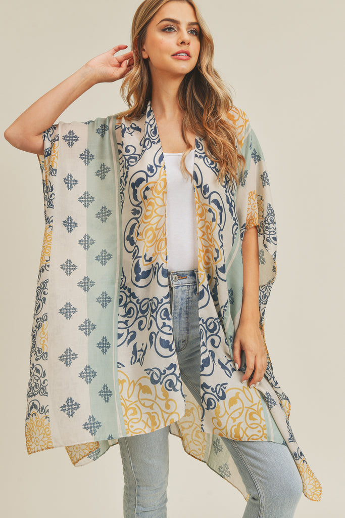 MS0211 - BOHEMIAN PATTERN KIMONO