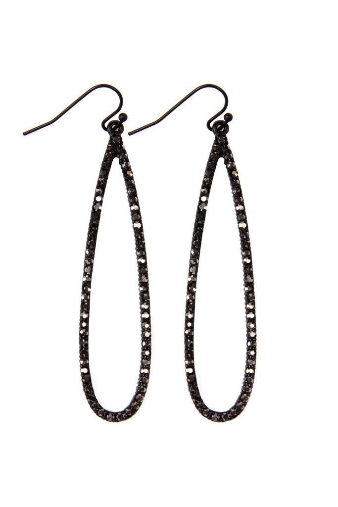 MYE1047 - Open Cut Teardrop Crystal Earrings