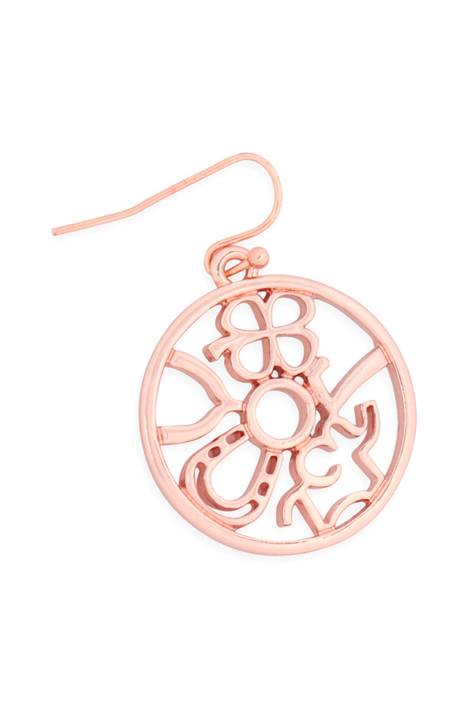 ROUND CAST DANGLE HOOK EARRINGS