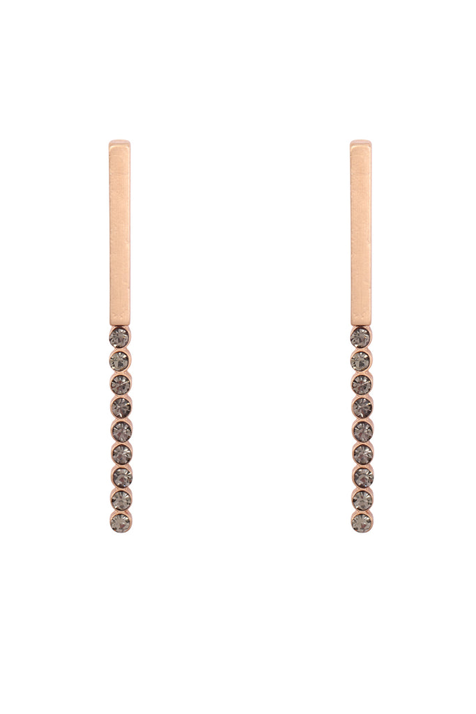 MYE1359 - BAR INLINE RHINESTONE POST EARRINGS
