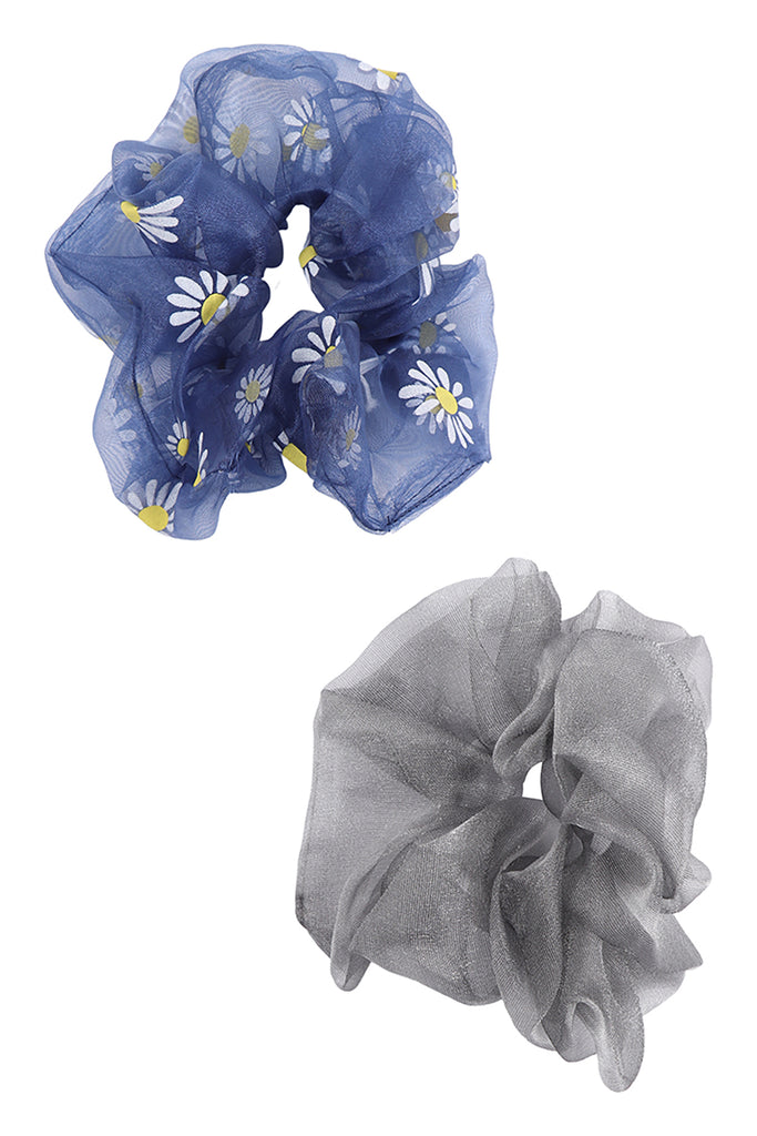 2PCS SET BIG SOFT GAUZE HAIR SCRUNCHY
