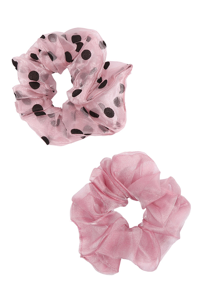 2PCS SET BIG SOFT GAUZE HAIR SCRUNCHY