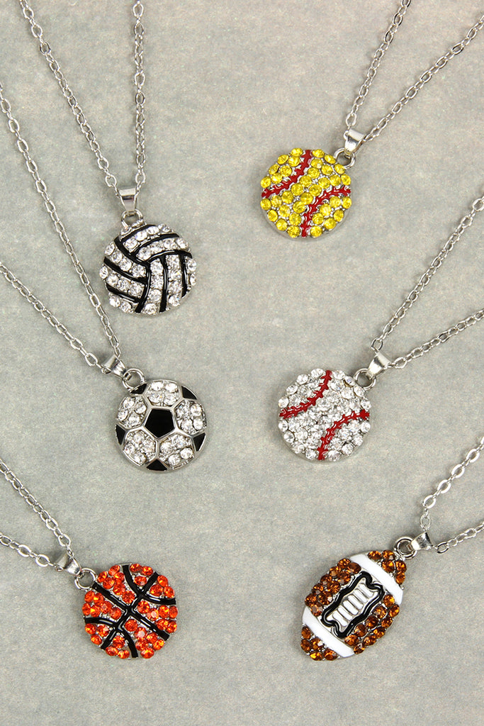 MYN1117 - RHINESTONE PENDANT NECKLACE