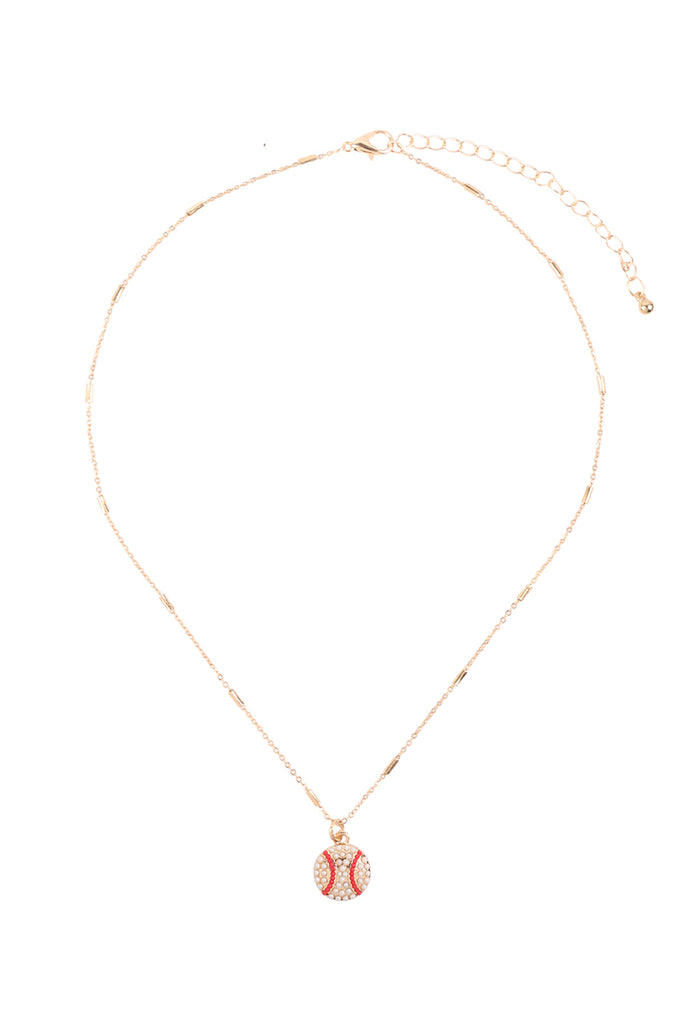 SPORTS SEED BEAD CHAIN NECKLACE