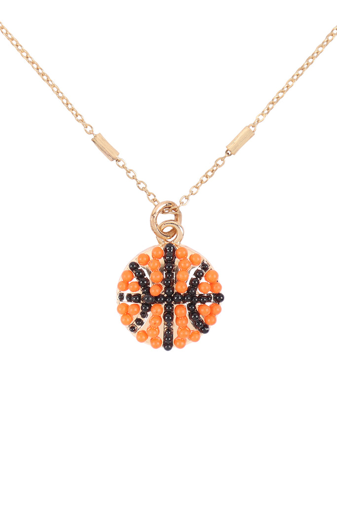 SPORTS SEED BEAD CHAIN NECKLACE