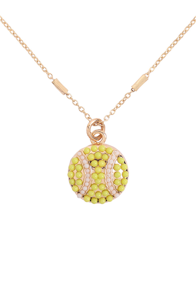 SPORTS SEED BEAD CHAIN NECKLACE
