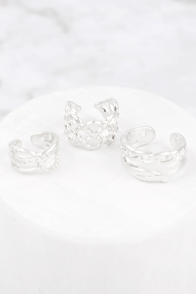 INFINITY CHAIN SET NO PIERCING EAR CUF