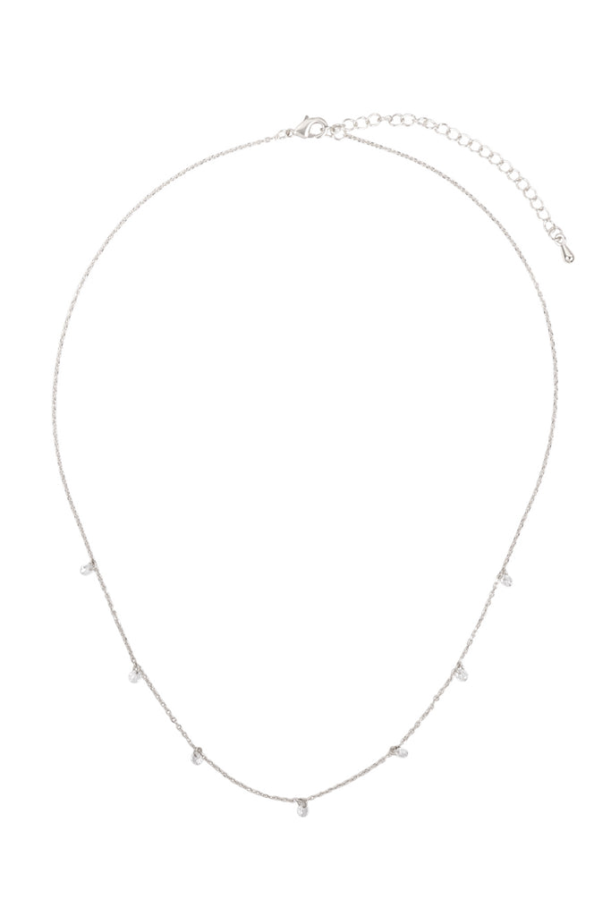 ONA564 - STATIONARY BEADED CUBIC BRASS NECKLACE
