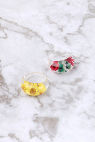 TROPICAL FRUIT BEAD RING SET