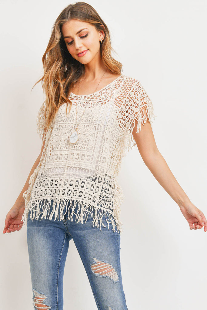 PN341X003 - SEE THROUGH KNITTED TOP