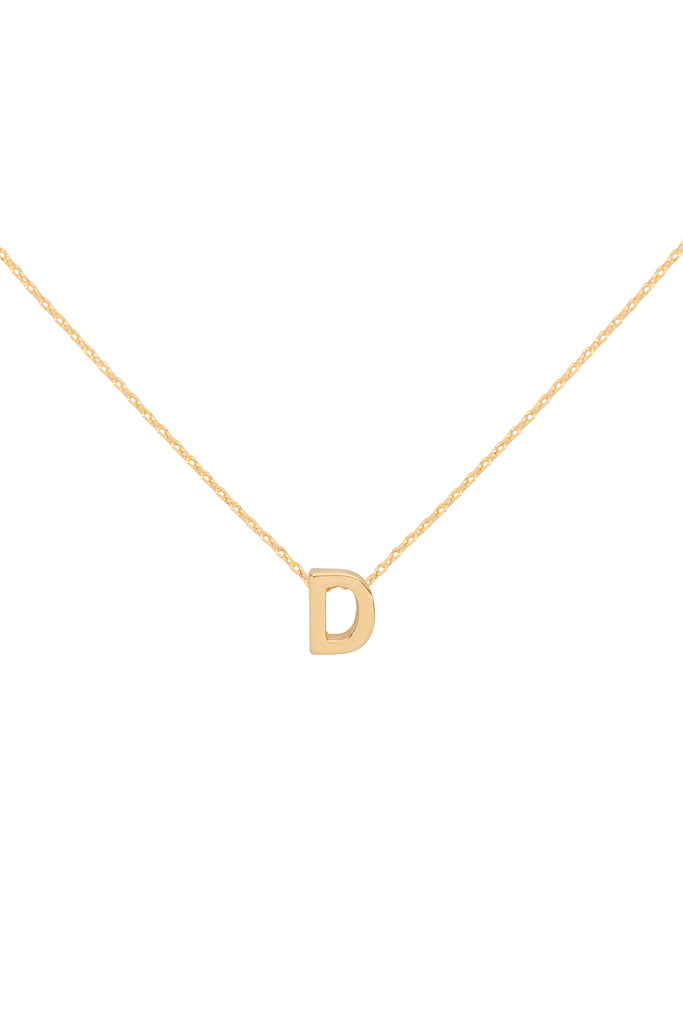 PN3642D - "D" INITIAL DAINTY CHARM NECKLACE
