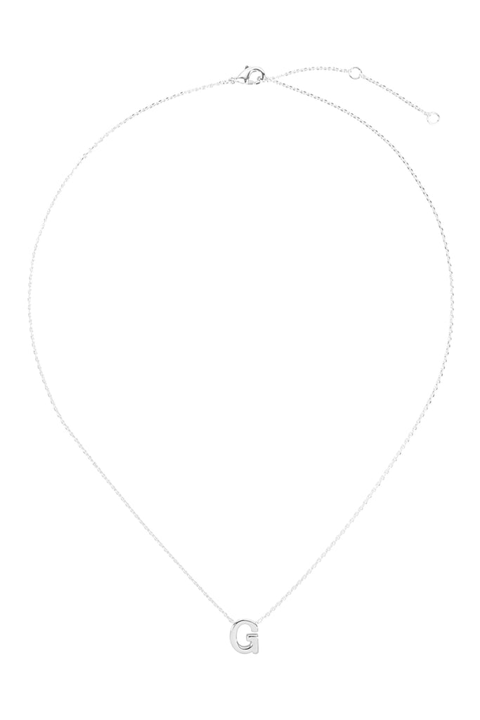 PN3642G - "G" INITIAL DAINTY CHARM NECKLACE