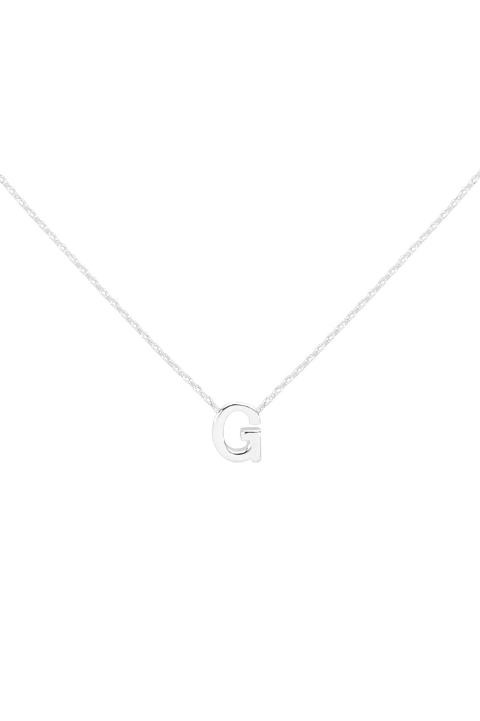 PN3642G - "G" INITIAL DAINTY CHARM NECKLACE