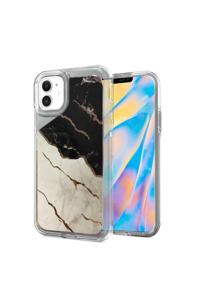 FOR iPHONE 12 MINI 5.4 ELECTROPLATED DESIGN HYBRID CASE COVER