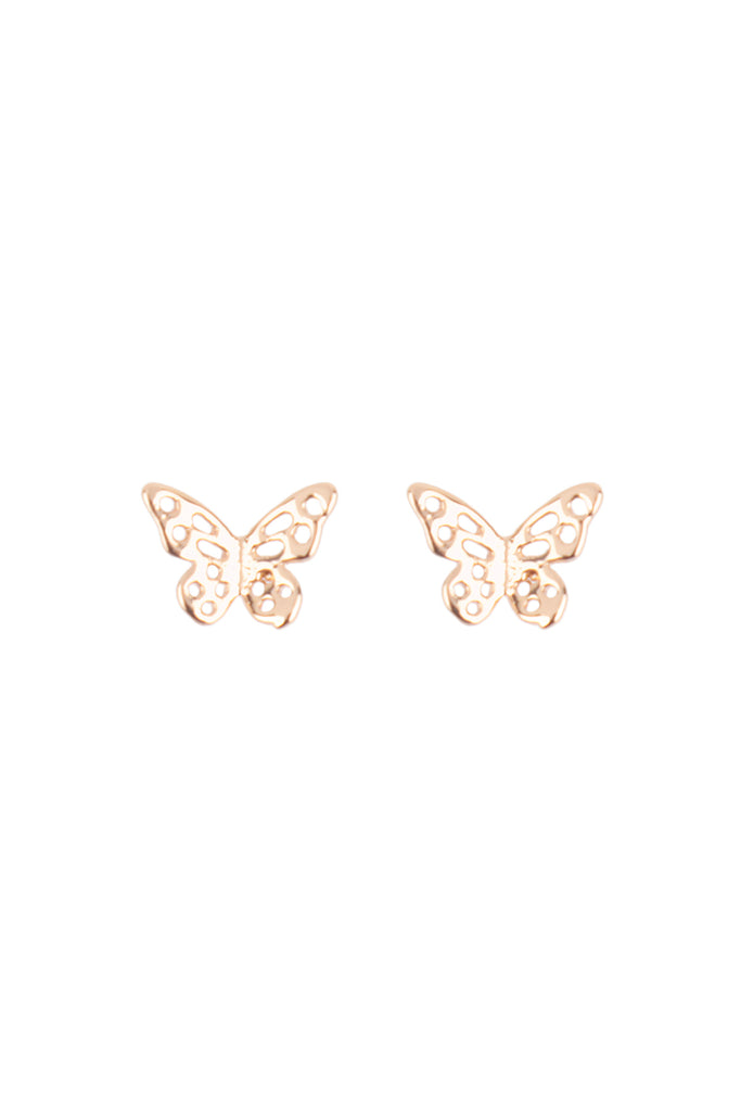 QEA662 - BUTTERFLY CUTOUT STUD EARRINGS