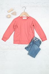 Kids Everyday Long Sleeve Side Pocket Top