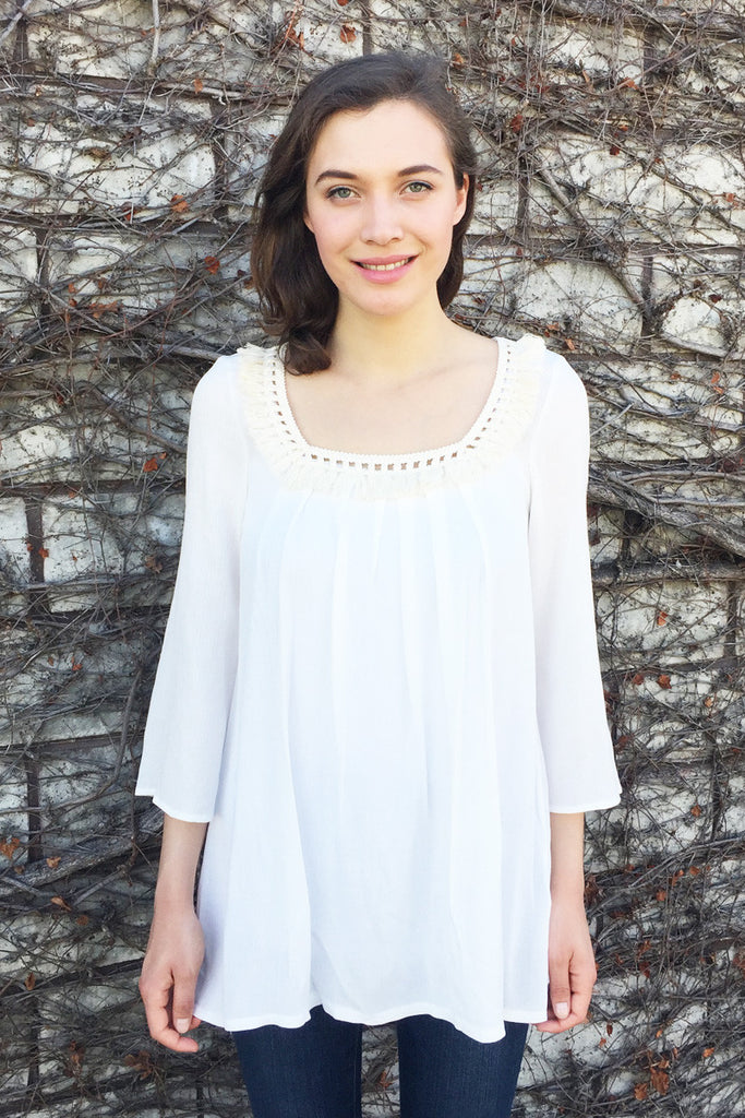 Spring Pleated Top
