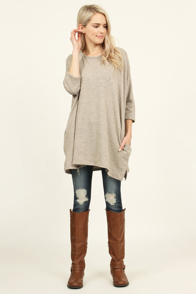 Hacci Pocket Tunic Top