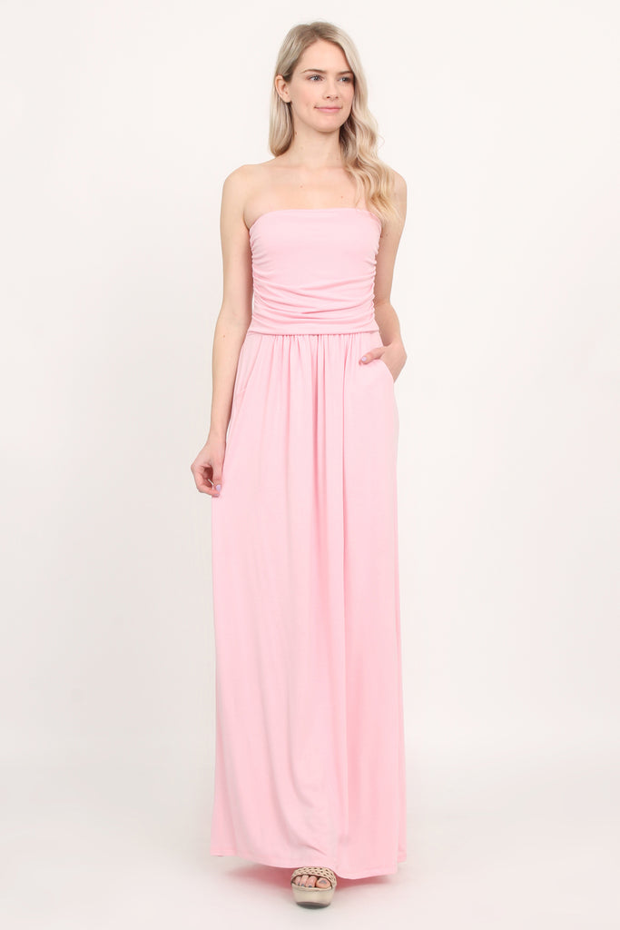 Tube Pocket Maxi Dress