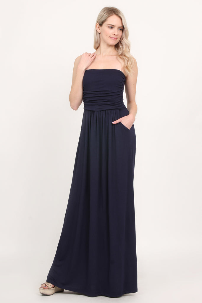 Tube Pocket Maxi Dress
