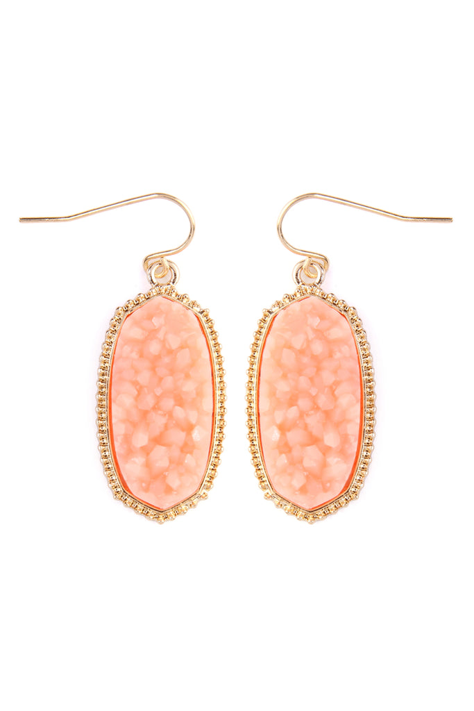 VE1549 - DRUZY SMALL DROP EARRINGS