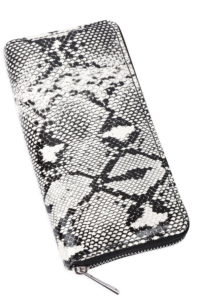 ANIMAL PRINTED SINGLE ZIPPER WALLET