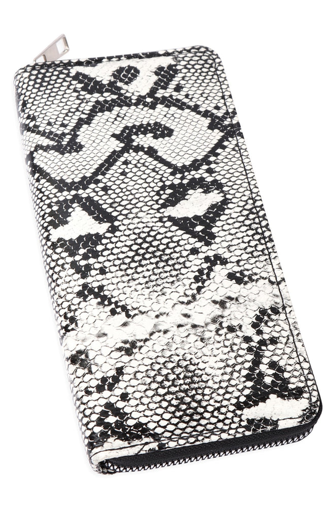 ANIMAL PRINTED SINGLE ZIPPER WALLET