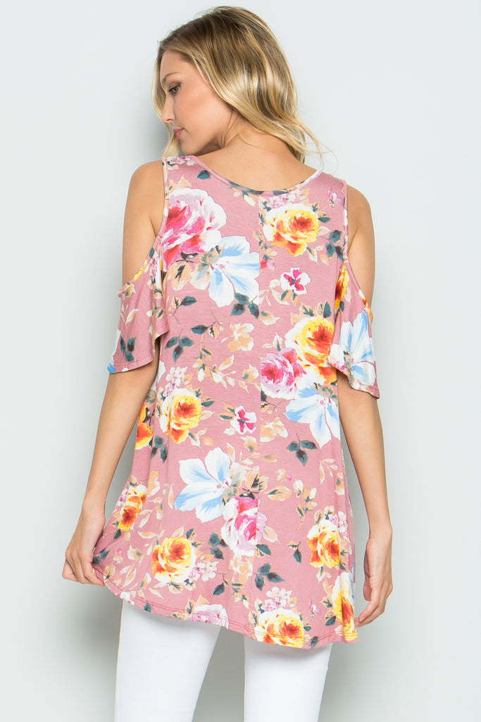 Floral Off Shoulder - Riah Fashion