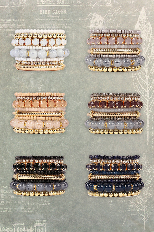 MULTIPLE LINE CLASSY STACK BRACELET