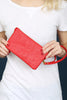 005 - LEATHER WALLET WITH DETACHABLE WRISTLET